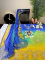 Farida Hassan | Silk 3pc | Unstitched - Image 3